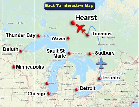 Fly From Timmins To Hearst